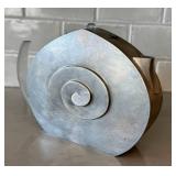 Spiral Teapot Sculpture - Artisan Metal Art
