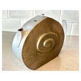 Spiral Teapot Sculpture - Artisan Metal Art
