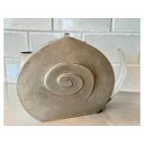 Spiral Teapot Sculpture - Artisan Metal Art