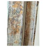 LR - John Richard Four-Panel Folding Mirror Screen - Antique Finish, 22 in W x 83 in H Each