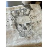 K - John Derian Skeleton Plate, Striped Tray , Skeleton Towels and More
