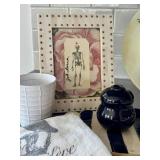 K - John Derian Skeleton Plate, Striped Tray , Skeleton Towels and More