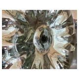 K - Decorative Glass Pumpkin Pair - Recycled Green Glass