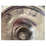 K - French Vintage Pewter Cup & Tray Set