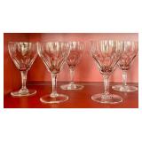 CD - Val Saint Lambert Goblets - Belgian Crystal, Unmarked