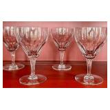 CD - Val Saint Lambert Goblets - Belgian Crystal, Unmarked