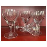 CD - Val Saint Lambert Goblets - Belgian Crystal, Unmarked