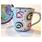 K2 - Amy Sabrina 1998 Mug & Plate Set - Hand-Painted Ceramic