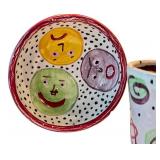 K2 - Amy Sabrina 1998 Mug & Plate Set - Hand-Painted Ceramic