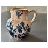 K - Poppy Creamer - Vintage Porcelain Blue & White Floral