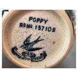 K - Poppy Creamer - Vintage Porcelain Blue & White Floral
