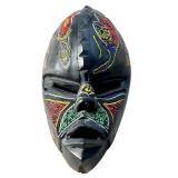 Vintage Beaded Wooden Mask