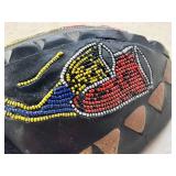 Vintage Beaded Wooden Mask