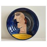 Mexican Pottery Bowl - Abstract Face Design
