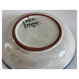 Mexican Pottery Bowl - Abstract Face Design