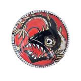 K - Karin Kraemer Hand Painted Ceramic Plate