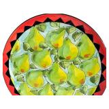 Pear Pattern Ceramic Plate