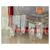 LR - VIETRI La Campagnola Spaghetti Tray with Bodum & Zwilling Glass Tumblers