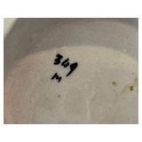 K - Staffordshire Toby Jugs Condiment Set - 3-Piece Blue Willow, 19th Century