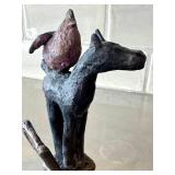 CD - Metal Sculpture - Horse with Bird on Back, Hand-Forged