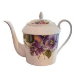 Victoria Site Corot Teapot - Limoges France Floral