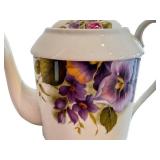 Victoria Site Corot Teapot - Limoges France Floral