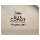 Victoria Site Corot Teapot - Limoges France Floral