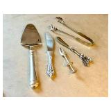 Assorted Silver-Plated Serving Utensils