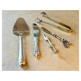 Assorted Silver-Plated Serving Utensils