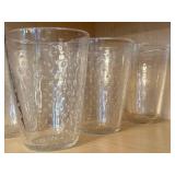 CF - Handblown Glass Tumblers - Set of 6, Bubble Texture