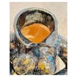 CD - Three Handcrafted Ceramic Witch Teapots - 11.5 Inches Tall (One Head Missing, Hat Chip)