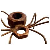 CD - Industrial-Style Metal Spider Sculpture - Rusted Iron