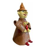 CB - Artisan Ceramic Witch Teapot Figurine