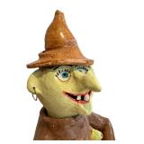 CB - Artisan Ceramic Witch Teapot Figurine