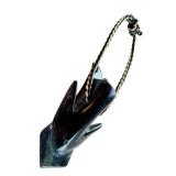 CB - Harpoon Point - Paujungi Sagiak, Cape Dorset, Serpentine & Cord