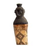 CF - Antique Dayak Bone Scrimshaw Medicine Vessel