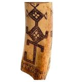 CF - Antique Dayak Bone Scrimshaw Medicine Vessel