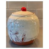 Ayumi Horie Ceramic Lidded Jar - 8.5 in Tall