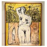 Phil Kelly Desnudo Urbano (Urban Nude) - Neo-Expressionist Oil on Canvas, 2004