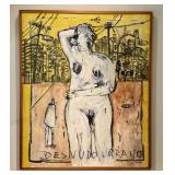Phil Kelly Desnudo Urbano (Urban Nude) - Neo-Expressionist Oil on Canvas, 2004
