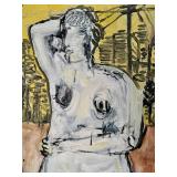 Phil Kelly Desnudo Urbano (Urban Nude) - Neo-Expressionist Oil on Canvas, 2004