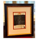 Philip Baker (b.1951) Curtain - Original Framed Oil, Crayon & Graphite on Book Plate