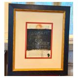 Philip Baker (b.1951) Curtain - Original Framed Oil, Crayon & Graphite on Book Plate