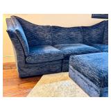 Marge Carlson Custom Upholstered Sofa with Coordinating Ottoman