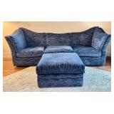 Marge Carlson Custom Upholstered Sofa with Coordinating Ottoman