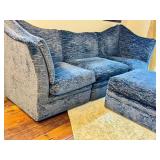 Marge Carlson Custom Upholstered Sofa with Coordinating Ottoman
