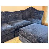 Marge Carlson Custom Upholstered Sofa with Coordinating Ottoman