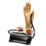 Kuboraum Maske P9 Sunglasses - White Frame, Pink Lenses, Made in Italy w Leather Case