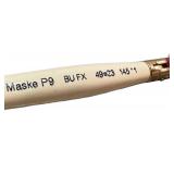 Kuboraum Maske P9 Sunglasses - White Frame, Pink Lenses, Made in Italy w Leather Case