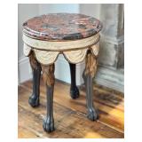 LR - Lion Leg Side Table with Marble Top